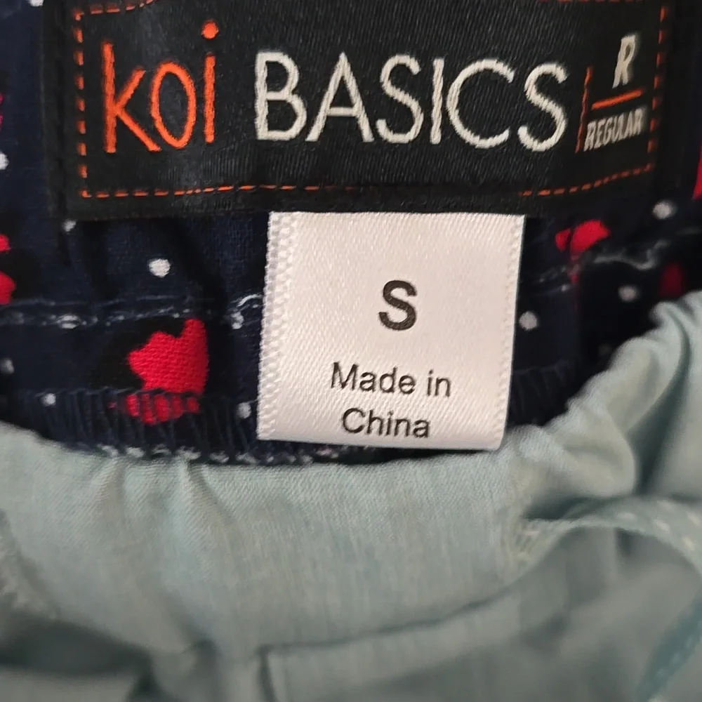 Koi Blue Heathered Scrub Pants - Picture 5 of 7
